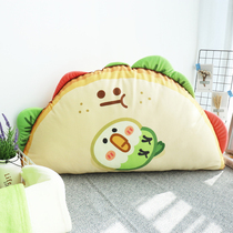 Little parrot BEBE genuine surrounding dormitory bedside pillow cute cartoon backrest bedside cushion two-dimensional pillow