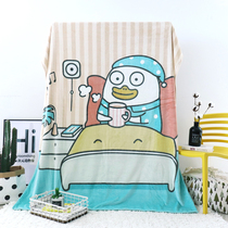 Genuine authorized Xiao Liu Duck Four Seasons universal single-layer double-sided air-conditioning blanket lunch blanket flange blanket student lazy blanket