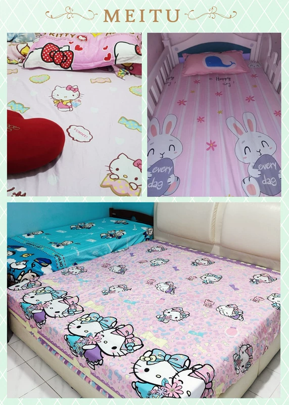 Cartoon đơn bông chăn bông chăn đơn hoặc đôi sinh viên nhà 1.2m1.5m1.8 220 * 240 mét custom-made - Quilt Covers bộ chăn ga gối đệm cưới