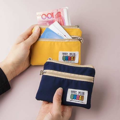 Кошелек, маленькая водонепроницаемая сумка через плечо, японская короткая ткань для школьников, бумажник, простой и элегантный дизайн