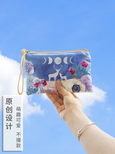 Бумажник, длинная сумка через плечо, японская мультяшная ткань, 2021 года