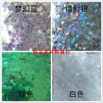 Beauty Chia Bright Sheet Laser Quadleaf Grass DIY Handmade Nail Polish Nail Phototherapy Chia Four Leaves Grass White Bright Sheet Green Grass