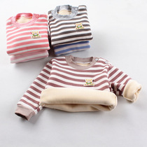 Autumn winter clothing 1-2-3-year-old female baby gush with undershirt male baby 4 children warm blouse for autumn clothes in single piece of underwear