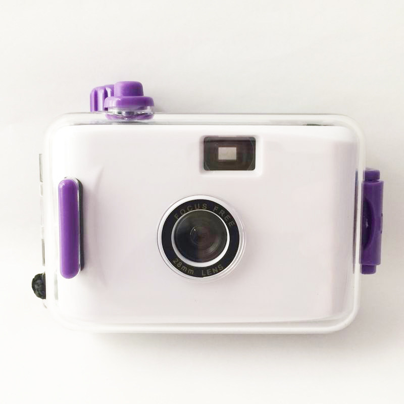 White Purple Retro Dumb Melon Camera Waterproof New Hands Starter Film Camera Birthday Gift Student Single Machine With Glue Roll-Taobao