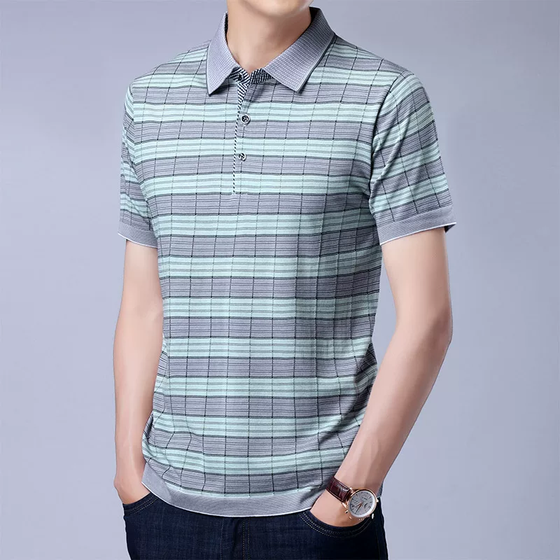 恒源祥 Silk short sleeve T-shirt