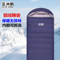 Liner Removable Wash Down Sleeping Bag Autumn Winter Outdoor Camping Adults Anti Cold Grown-up Goose Down Indoor Lunch Break Envelope