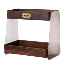 Solid wood cosmetics storage box large-capacity perfume and lipstick organizer high-end desktop skin care product dressing table storage rack