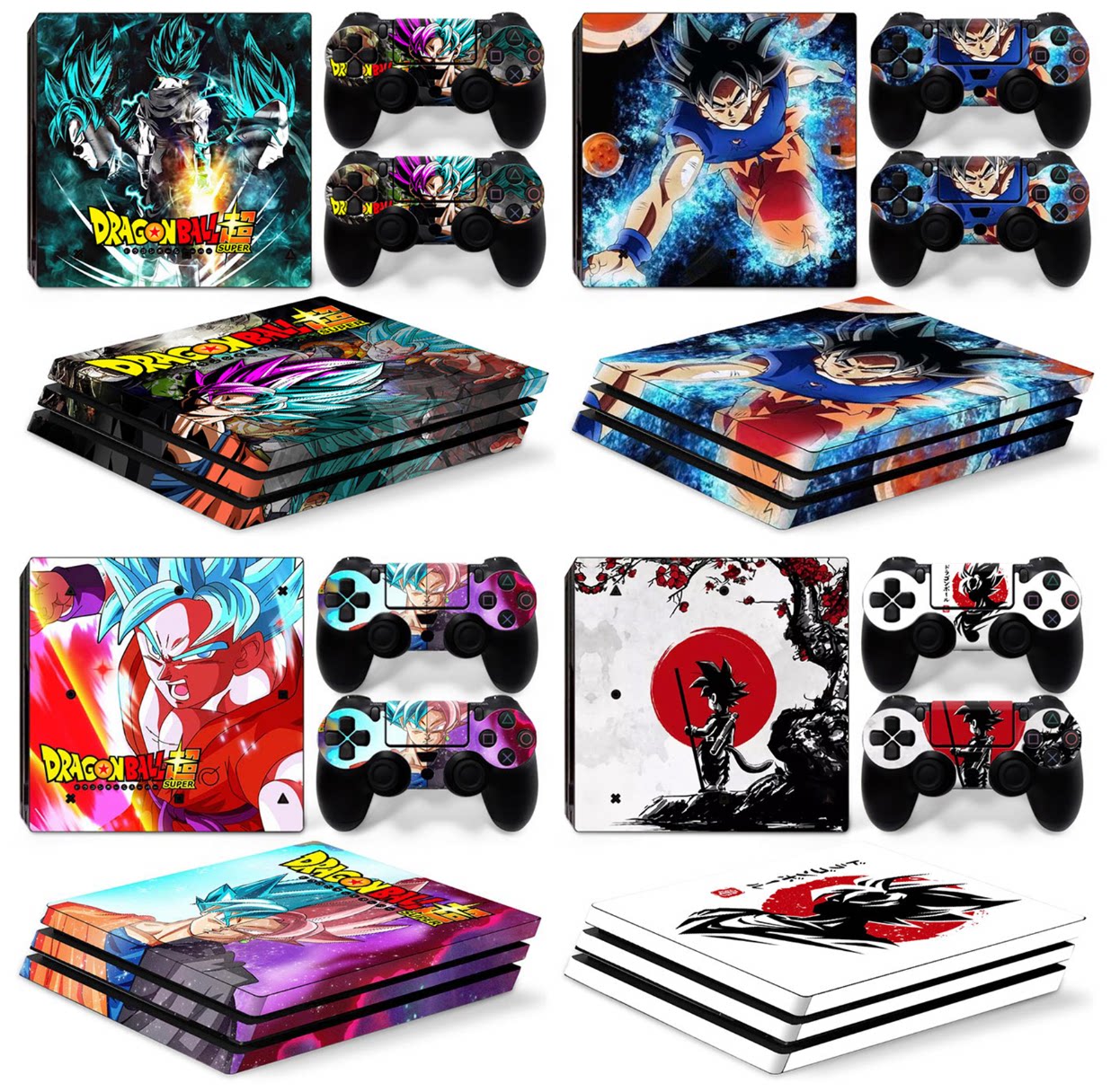 PS4PRO sticker PS4 pro body handle Cling Film Dragon Pearl Epiphany ultra multiple leaves no glue to come and customize