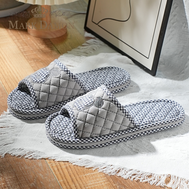 New Style Pure Cotton Fabric Thickened Three-Layer Simple Unisex Soft-Soled Anti-Noise Silent Home Indoor Floor Slippers New Style Pure Cotton Fabric Thickened Three-Layer Simple Unisex Soft-Soled Anti-Noise Silent Home Indoor Floor Slippers