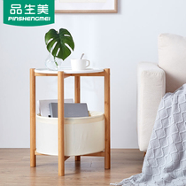 A few small coffee tables by the bedside a small round table by the bedside a mini round bedside table a few bedrooms a small apartment a round sofa a side table