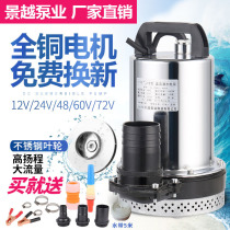 景越2寸直流潜水泵12V24V电瓶抽水机48V60V72V电动车水泵家用农用