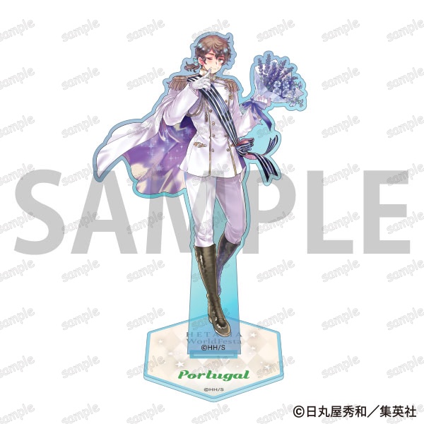 Hetalia 20Th Anniversary Original Art Exhibition Series Acrylic Stand Figures: Arthur, Honda Kiku, Wang Yao, Ivan Figurines