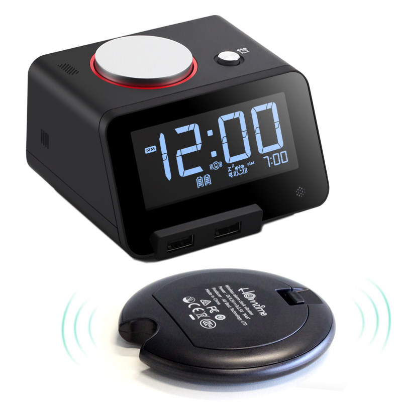 Homtime Beauty C2 shaking alarm clock with induction small night light muted luminous bulimia headboard bell automatic pair