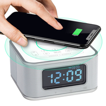 Homtime Apple iPhone Android Huawei mobile phone Wireless charging Bluetooth speaker Alarm clock Hotel with D2qi