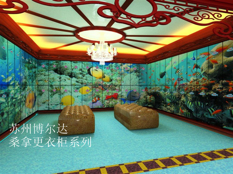 High-end Wooden Containing Cabinet Bath Center Sauna Bath Room Staff More Wardrobe Deposit Cabinet Chinese Flower Bird Lotus Customize