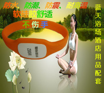 New listing sauna silicone hand card Bath hand VIP Noble toughness wristband strap key card cabinet plate
