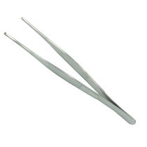 Dental stainless steel forceps straight-headed tweezers round-headed forceps non-slip forceps dressing forceps Tissue Forceps
