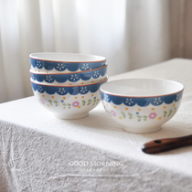 Give back to the old Guest American Country Style Rice Rice Bowls Creative Bone porcelain tableware Home Small bowls rice rice bowls