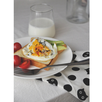 (Joy Life) clean morning pure white bone porcelain breakfast plate Porcelain Quality Fine Flat Dish Bull Platter Pan