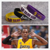 Lakers coach real hammer pull Jane Rondo Rondo signature luminous sports bracelet Silicone wristband fan decoration