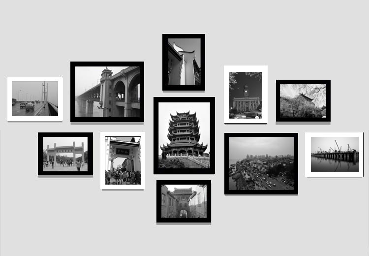 Old Photos of Wuhan, Photos of the Yangtze Bridge and Yellow Crane Tower, Photo Wall, Hotel Restaurant Decorative Painting, Farmhouse Wall, Hubei Hanging Painting Old Photos of Wuhan, Photos of the Yangtze Bridge and Yellow Crane Tower, Photo Wall, Hotel Restaurant Decorative Painting, Farmhouse Wall, Hubei Hanging Painting