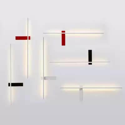 Nordic designer simple long wall lamp living room bedroom corridor aisle art creative personality line wall lamp