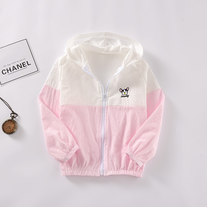 Trẻ em của quần áo chống nắng cotton áo khoác mùa hè boy quần áo chống nắng ánh sáng và thoáng khí cô gái bé quần áo da điều hòa không khí dịch vụ