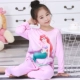 Bộ đồ ngủ cho bé trai và bé gái cotton dài tay mùa xuân và mùa thu 3 ở trẻ lớn 5 bộ 7 bé gái 9 quần áo gia đình 11 tuổi