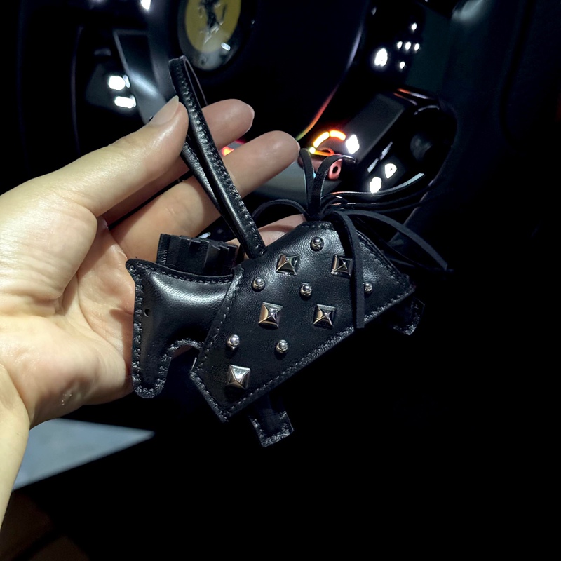 Biggh Is Suitable for Hermès Bag Small Pegasus Pendant Rivet Pony 2026 Car Interior Rodeo Keychain