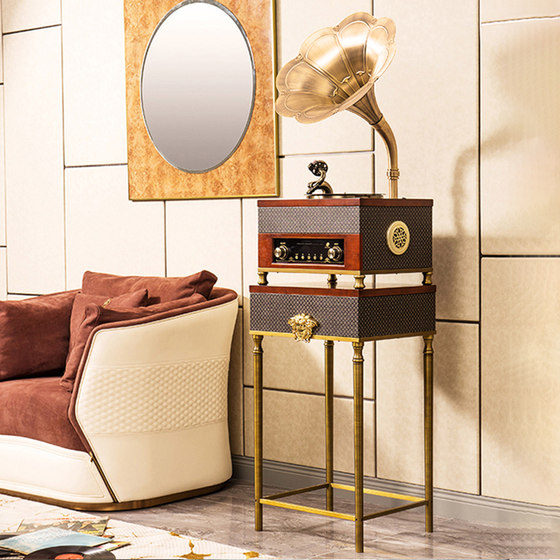 Inheritance family light luxury phonograph modern Q55 old-fashioned antique retro vinyl record player classical Bluetooth audio