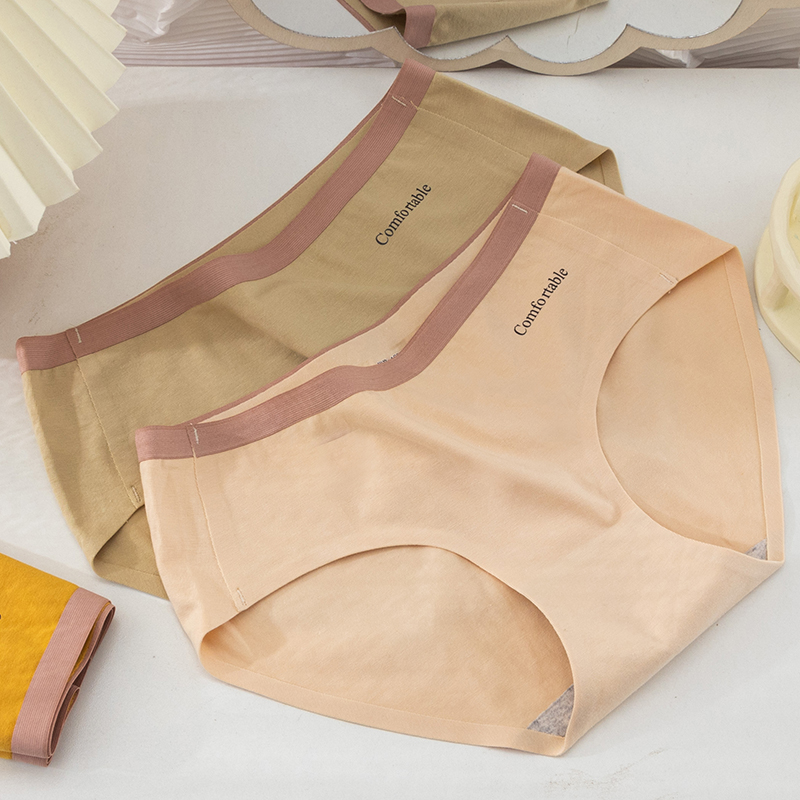High quality cotton underwear female waist antibacterial trace comfort breathable pupil girl girl breathable triangle