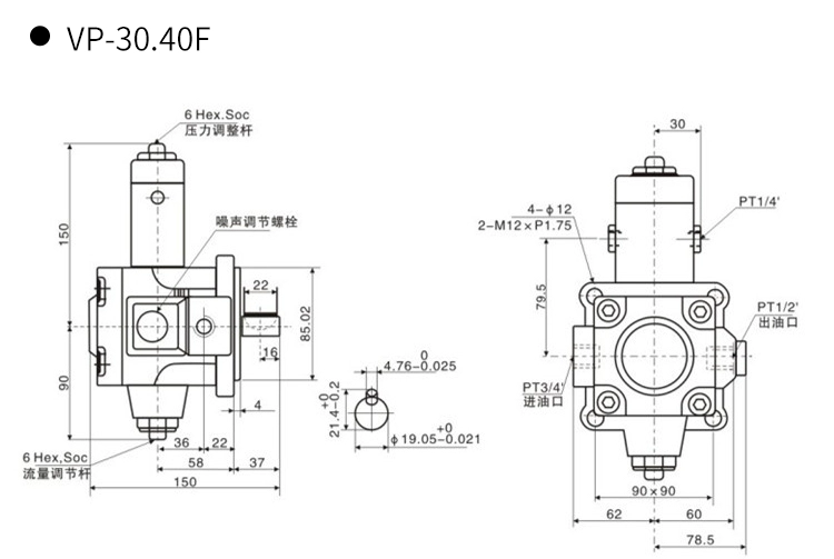 bơm thủy lực rc vp20 bơm cánh gạt HVP30 bơm dầu máy bơm thủy lực công cụ chuyên dụng VP15/20-FA3 VP30/40HVP40 cách kiểm tra bơm thủy lực bơm thủy lực mini