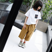 Persimmon childrens clothing ~ (spot) classic Japanese light and soft parent-child cotton t ~ worm home