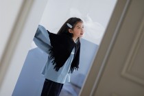 (Persimmon) spot fashionable little fairys magic wool cloak ~ Insect Sound home