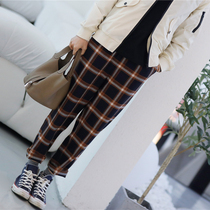 Persimmon (spot) who wears all foreign-style French casual cone-shaped 9-point check pants ~ Insect Sound home