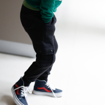 Persimmon childrens clothing (Sewingkids) spot knock cool Terry sweatpants ~ (worm home)