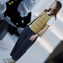 Persimmon Ti childrens clothing ~ (spot) of the whole network by tiny good just need white goose down family parent-child liner vest ~ worm rang home