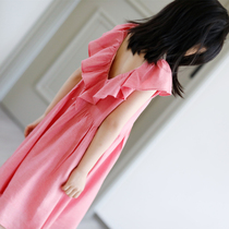 (Persimmon) spot special benefits summer summer has been wearing super light cool girl skirt ~ insect home