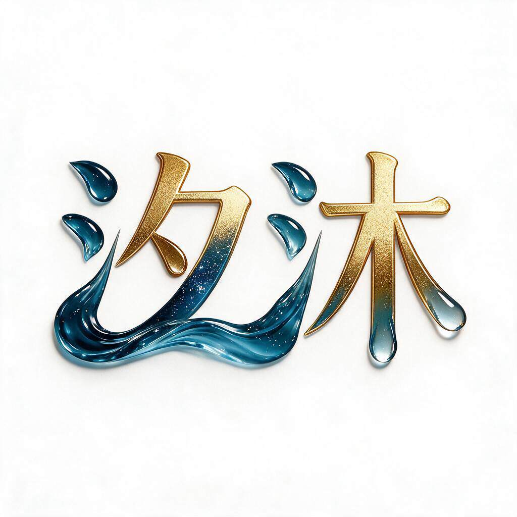 汐沐护肤精品店的LOGO