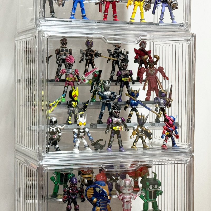 Bruco Special Display Box Building Block Figure Storage Box Toy Display Stand Acrylic Transparent Ladder Cabinet