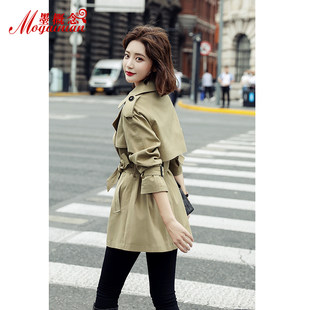 Trench coat for women in 2022 spring and autumn new British style popular early autumn small loose short jacket trend