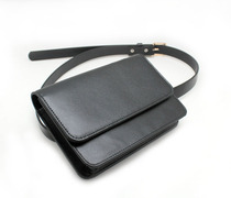 Korean version of womens shopping guide salesperson small bag leather belt car sales jewelry shopping guide running bag female can determine LOGO