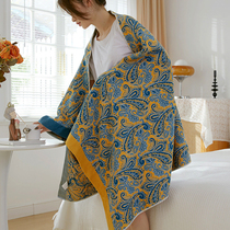 Gauze bath towels Home pure cotton ultra soft absorbent speed dry with no hair wrap wear grown-up autumn-winter cotton yarn wrap