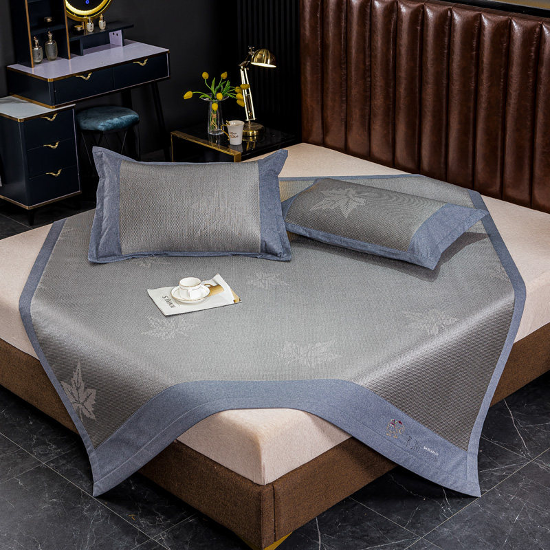 Summer rattan mat latex cool mat Three sets of washable washable folding household breathable sweat suction ice silk mat air conditioning cool mat