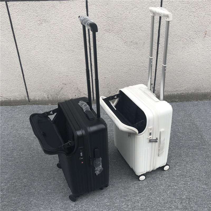 Exit front opening boarding case hinomoto mute universal wheel 20 travel trolley case 24 inch charging luggage