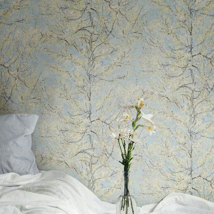 Dutch Original Clothing Import Wallpaper Modern American Oil Painting Style Living Room Background Genguan Book Room Bedroom Vegan Wallpaper