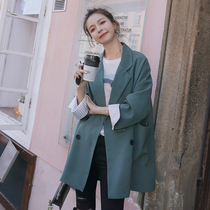 Blazer women spring autumn 2021 New Korean loose casual English style long sleeve chic Net red small suit