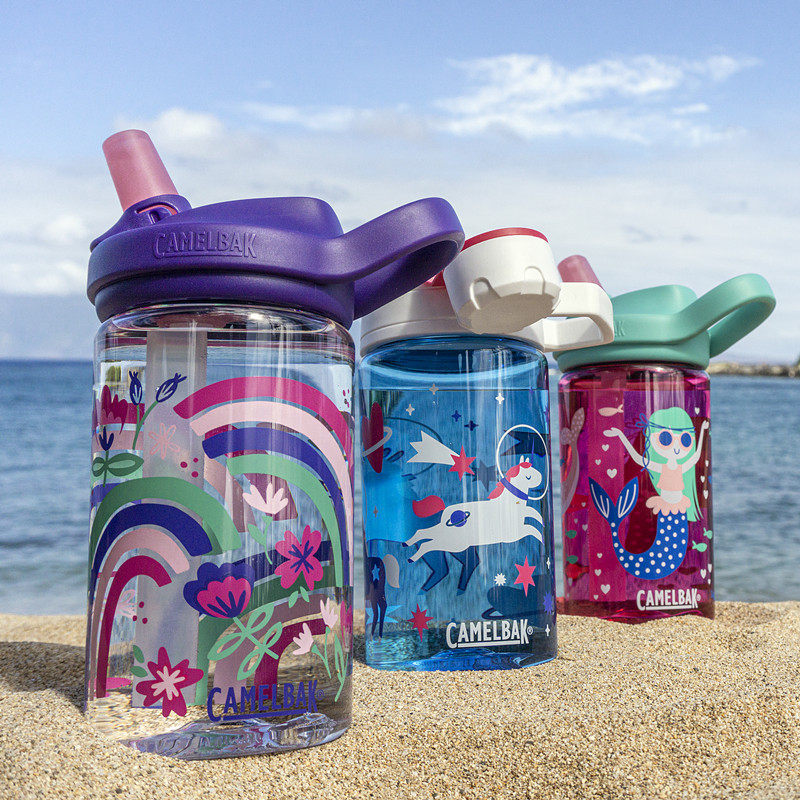 camelbak American hump children's suction tube Cup Portable leak-proof silicone bite student girl cartoon water Cup