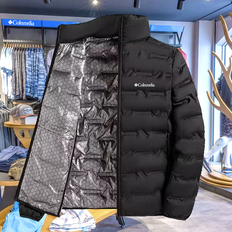 Colin's Men's and Women's Autumn and Winter Sports Stand-Up Collar down Jacket Graphene Thermal Insulation White Duck down Casual Lightweight Coat