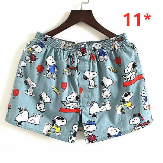 All-cotton cartoon aro pants men's pure cotton loose large size home casual shorts cartoon twin smoke couple home pants